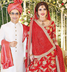 Shahzeb Khanzada with wife