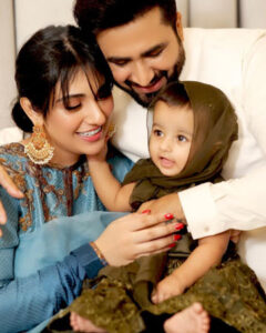 Sarah Khan with family